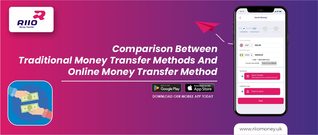 Comparison between traditional money transfer methods and Online Money transfer methods to visit during Christmas holidays in Nigeria